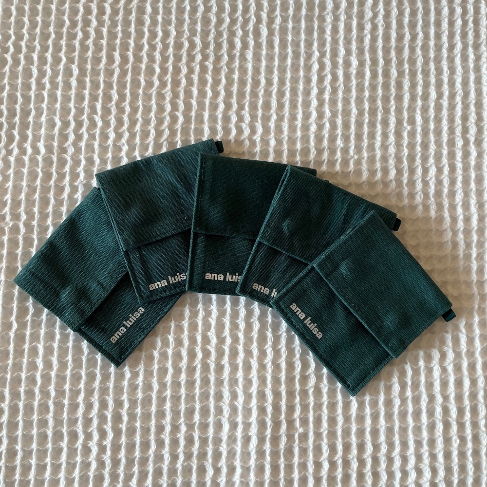 5 Ana Luisa Turquoise Jewelry Pouches